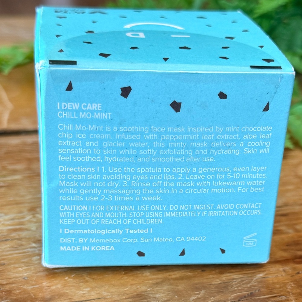 I Dew Care - Chill Mo-Mint Soothing Mask - NWT MSRP $25 - Picture 8 of 8